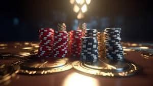 Antarmuka penempatan taruhan Live Baccarat dengan opsi pemain, banker, dan seri
